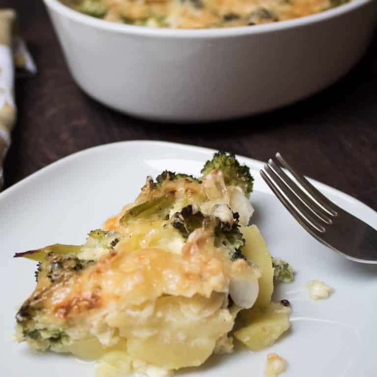 Broccoli potato gratin easy to prepare and super tasty recipe