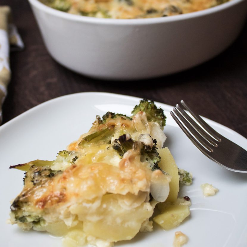 Broccoli potato gratin easy to prepare and super tasty recipe