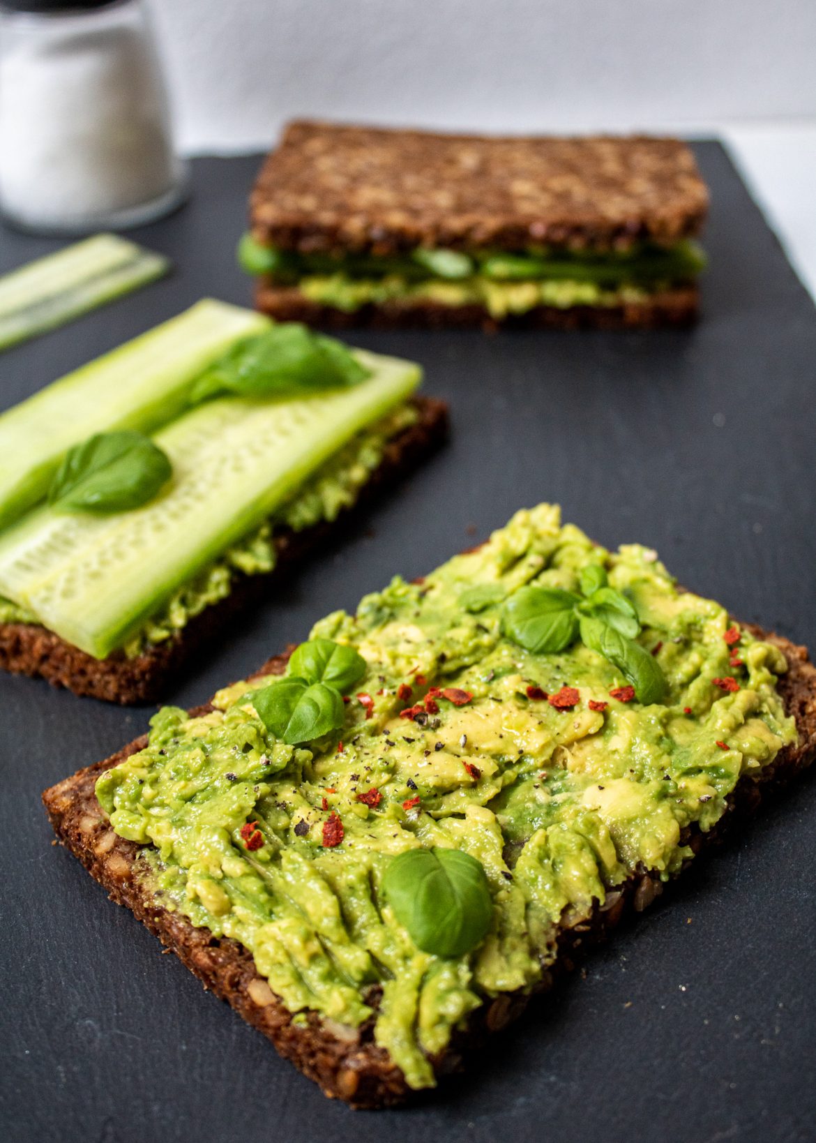 Avocado Cucumber Toast