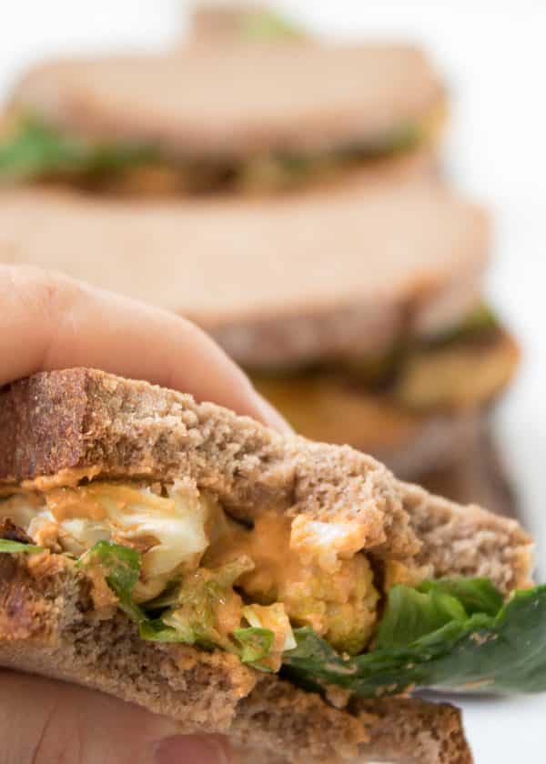Roasted Cauliflower Sandwich Easy and super delicious