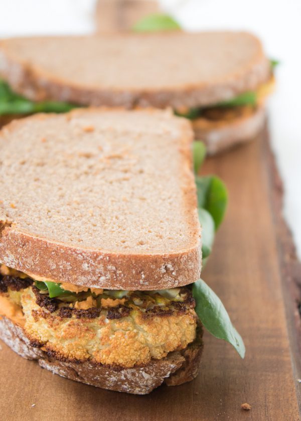 Roasted Cauliflower Sandwich Easy and super delicious