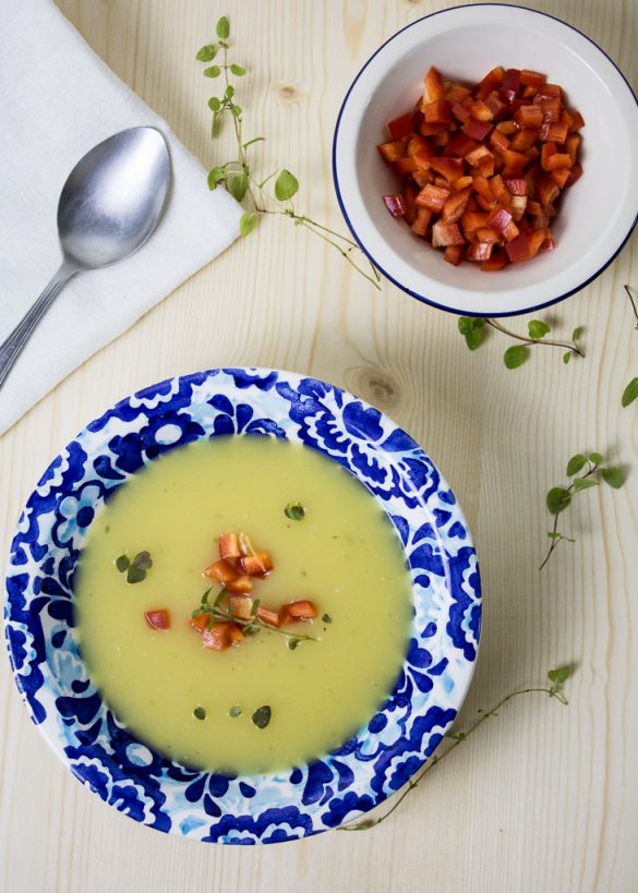 Potato cream soup with marjoram super delicious recipe